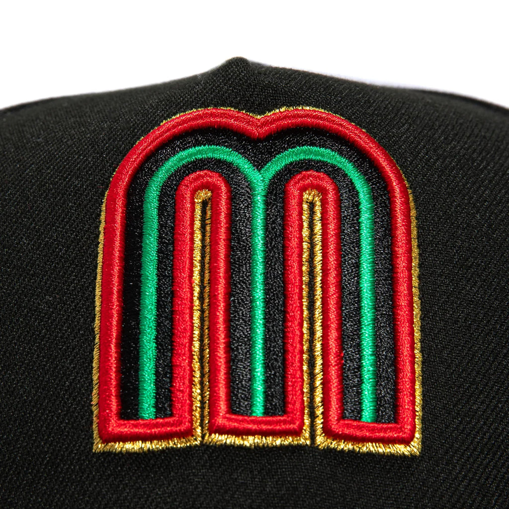 New Era Mexico WBC 9FORTY A-Frame Snapback Hat-Black product image 3, provided for visual reference and product detail review