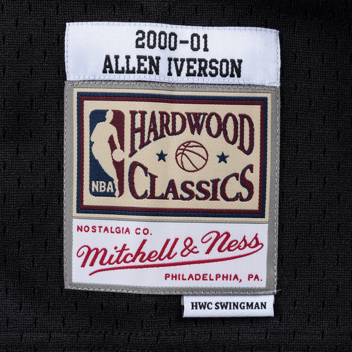 Allen Iverson Philadelphia 76ers 2000-01 Swingman Road Jersey product image 4, provided for visual reference and product