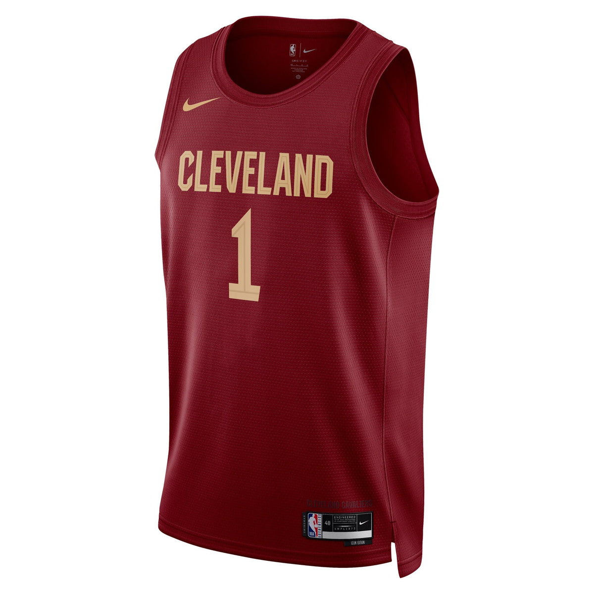 Max Strus Cleveland Cavaliers Icon Edition Swingman Jersey - Maroon - Unisex product image 3, provided for visual reference