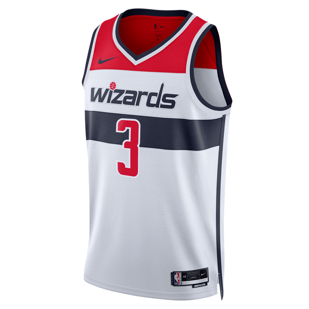 Trae Young Washington Wizards Association Edition Swingman Jersey - White - Unisex product image 3, provided for visual