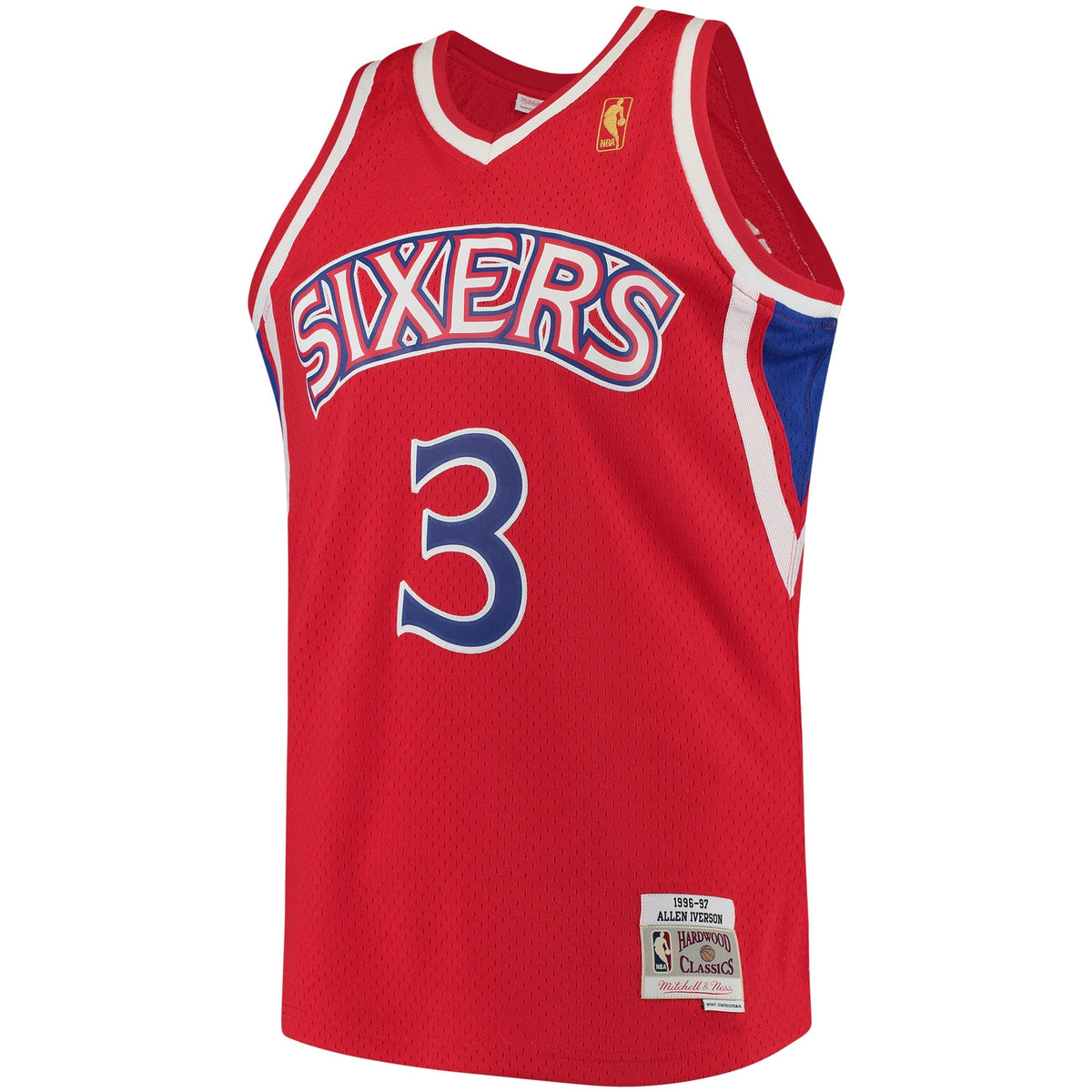 Allen Iverson Philadelphia 76ers 1996-97 Hardwood Classics Swingman Jersey - Mens product image 3, provided for visual