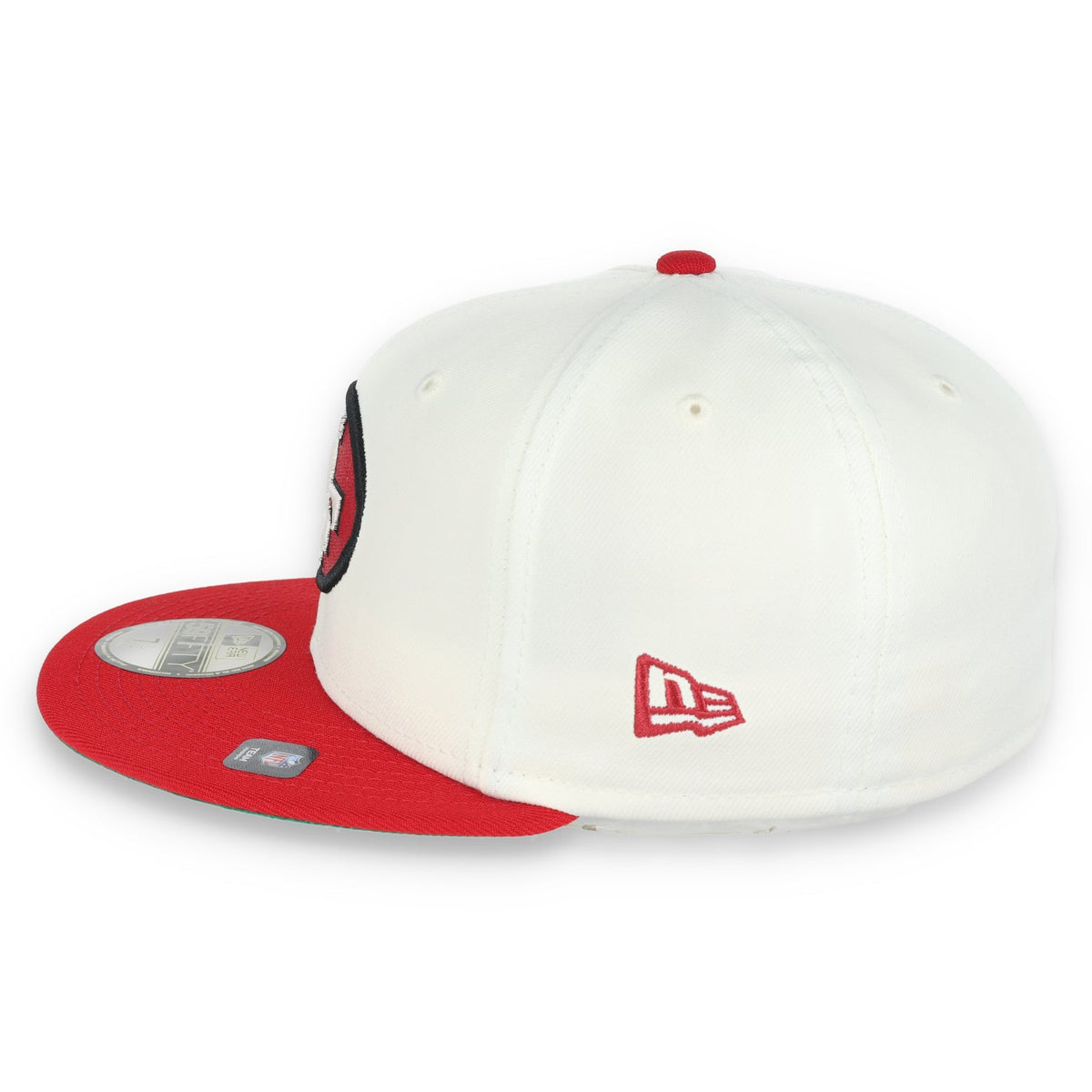 New Era San Francisco 49Ers 40Th Anniversary Side Patch 59Fifty Fitted Hat-Chrome/Red product image 4, provided for visual