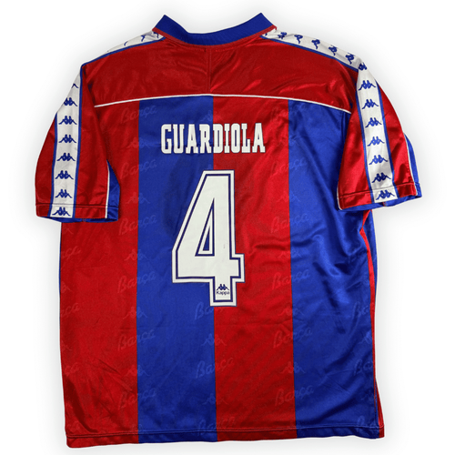 1994 FC Barcelona Home Shirt Guardiola #4 - (L) product image 2, provided for visual reference and product detail review