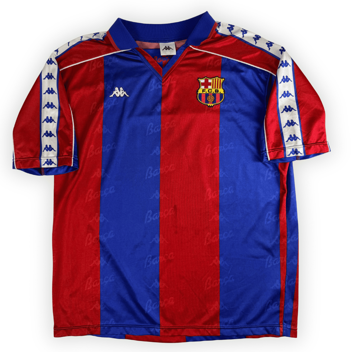 1994 FC Barcelona Home Shirt Guardiola #4 - (L) product image 1, provided for visual reference and product detail review