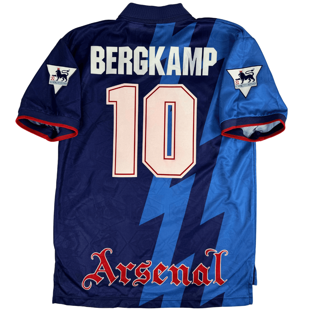 1995-1996 Arsenal Epl Away Shirt Bergkamp #10 - (M) product image 2, provided for visual reference and product detail review