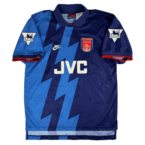 1995-1996 Arsenal Epl Away Shirt Bergkamp #10 - (M) product image 1, provided for visual reference and product detail review