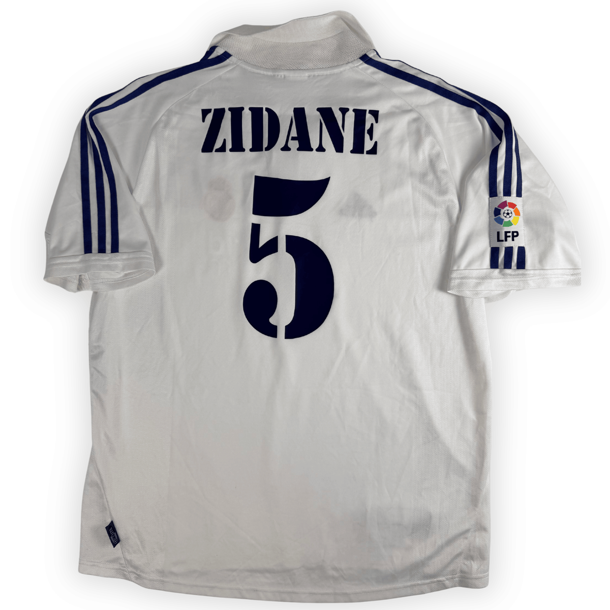 2001-02 Real Madrid La Liga Home Shirt Zidane #5 - (Xl) product image 1, provided for visual reference and product detail