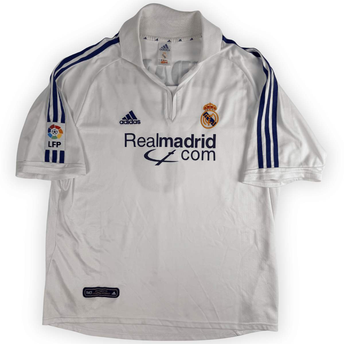 2001-02 Real Madrid La Liga Home Shirt Zidane #5 - (Xl) product image 2, provided for visual reference and product detail