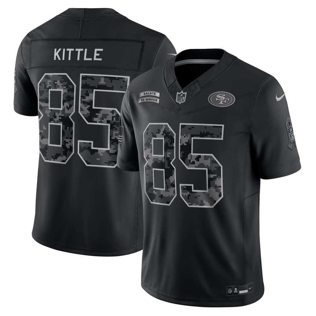 Nike San Francisco 49ers George Kittle 2026 Salute to Service Stitched Limited Jersey product image 3, provided for visual