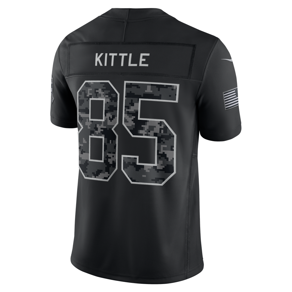 Nike San Francisco 49ers George Kittle 2026 Salute to Service Stitched Limited Jersey product image 2, provided for visual