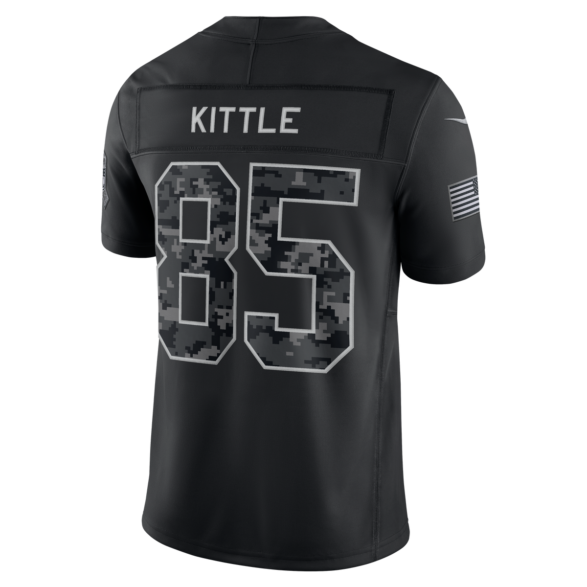 Nike San Francisco 49ers George Kittle 2026 Salute to Service Stitched Limited Jersey product image 2, provided for visual