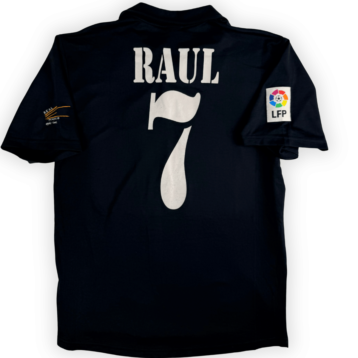 2002-03 Real Madrid La Liga Centenary Away Shirt Raul #7 - (S) product image 1, provided for visual reference and product