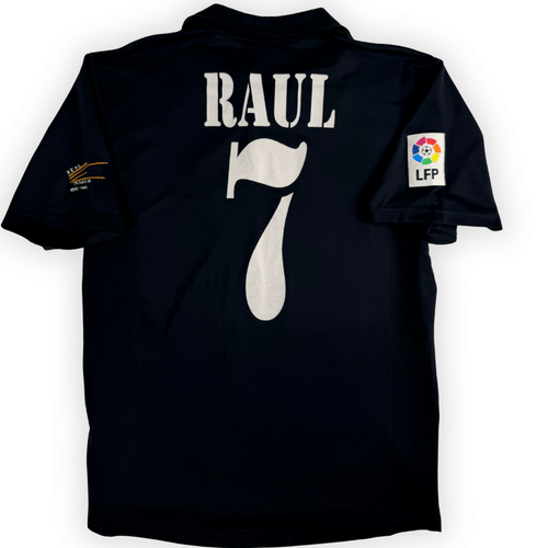 2002-03 Real Madrid La Liga Centenary Away Shirt Raul #7 - (S) product image 1, provided for visual reference and product