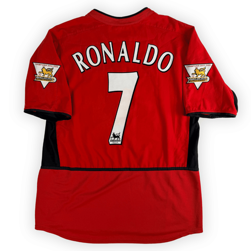 2002-04 Manchester United Epl Home Shirt Ronaldo #7 - (L) product image 1, provided for visual reference and product detail