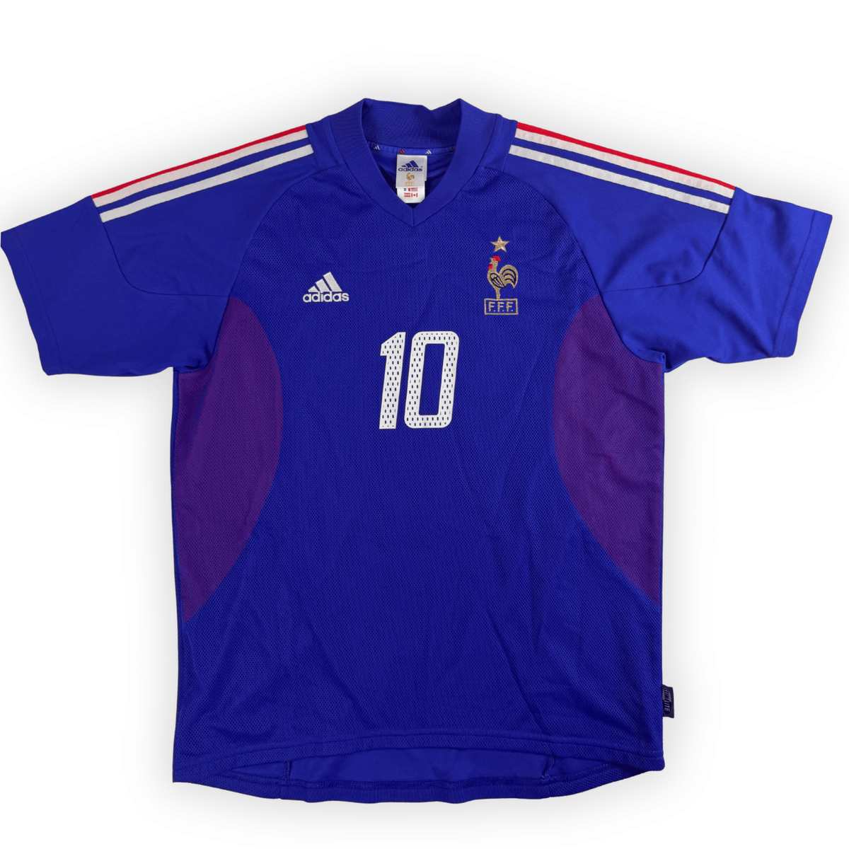 2002 France Home Shirt Zidane #10 - (M) product image 2, provided for visual reference and product detail review