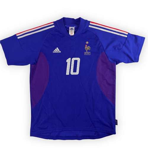 2002 France Home Shirt Zidane #10 - (M) product image 2, provided for visual reference and product detail review