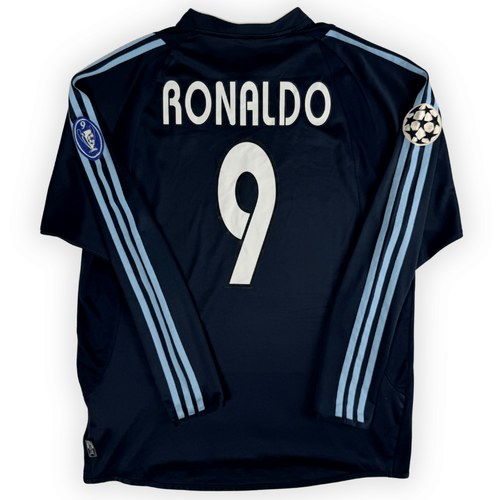 2003-04 Real Madrid Ucl L/S Away Shirt Ronaldo #9 - (L) product image 1, provided for visual reference and product detail
