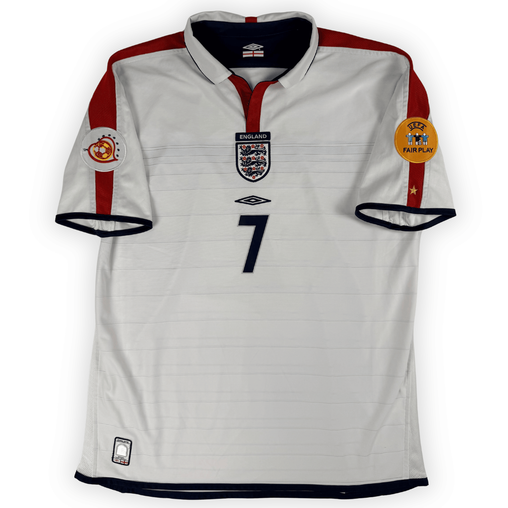 2003-2005 England Euro Home Shirt Beckham #7 - (Xl) product image 1, provided for visual reference and product detail review
