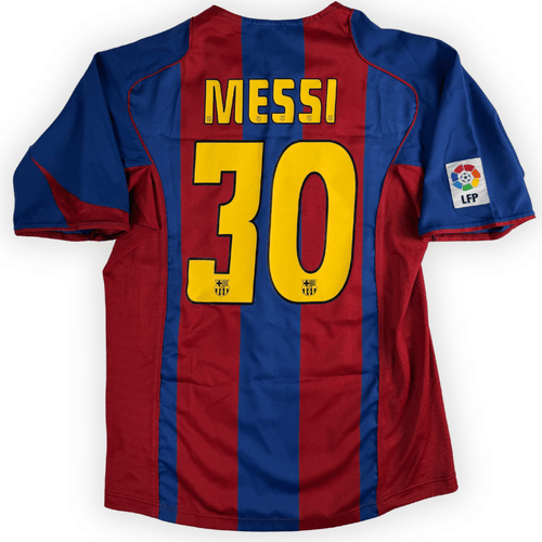 2004-05 FC Barcelona La Liga Home Shirt Messi #30 - (M) product image 1, provided for visual reference and product detail
