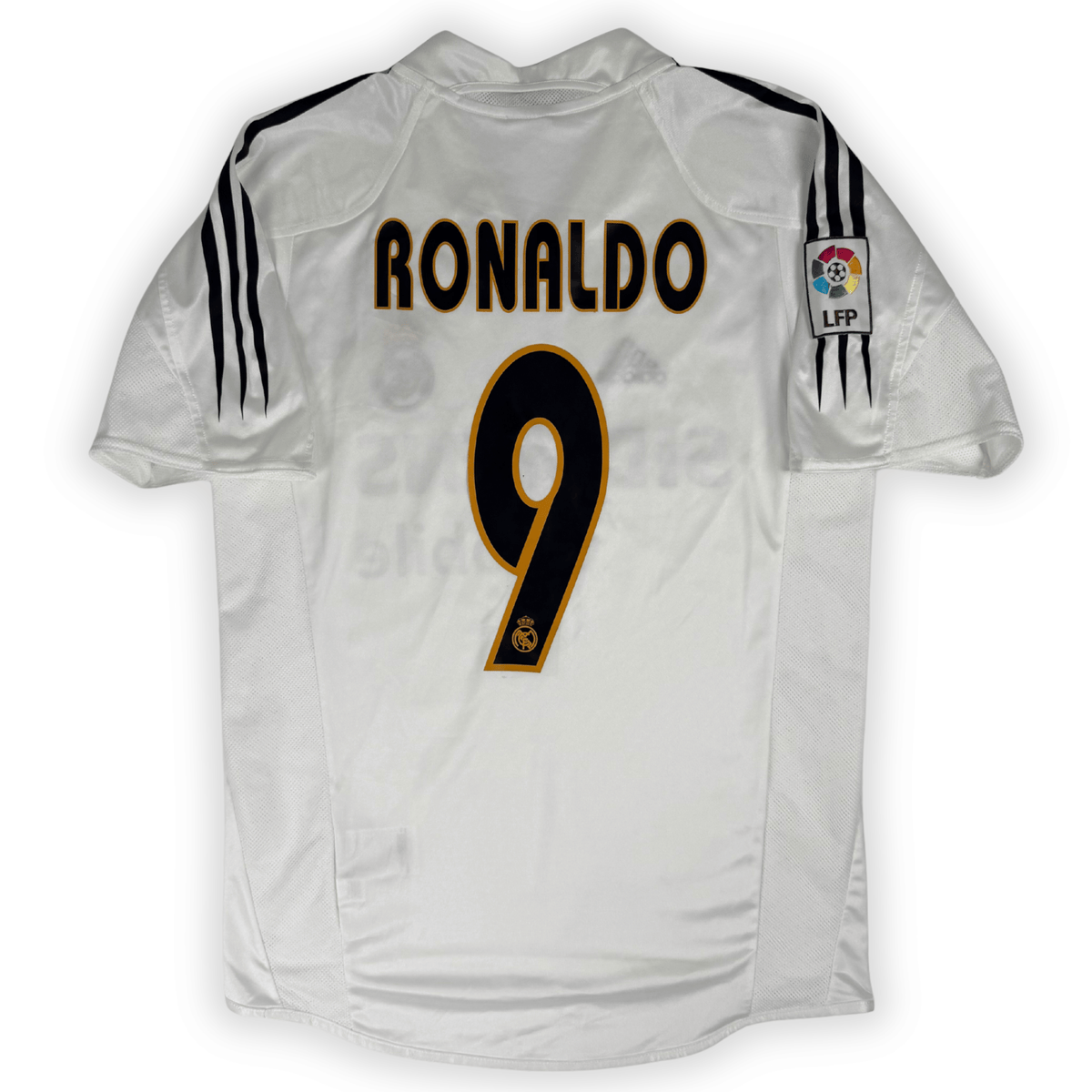 2004-2005 Real Madrid La Liga Home Shirt Ronaldo #9 - (S) product image 1, provided for visual reference and product detail
