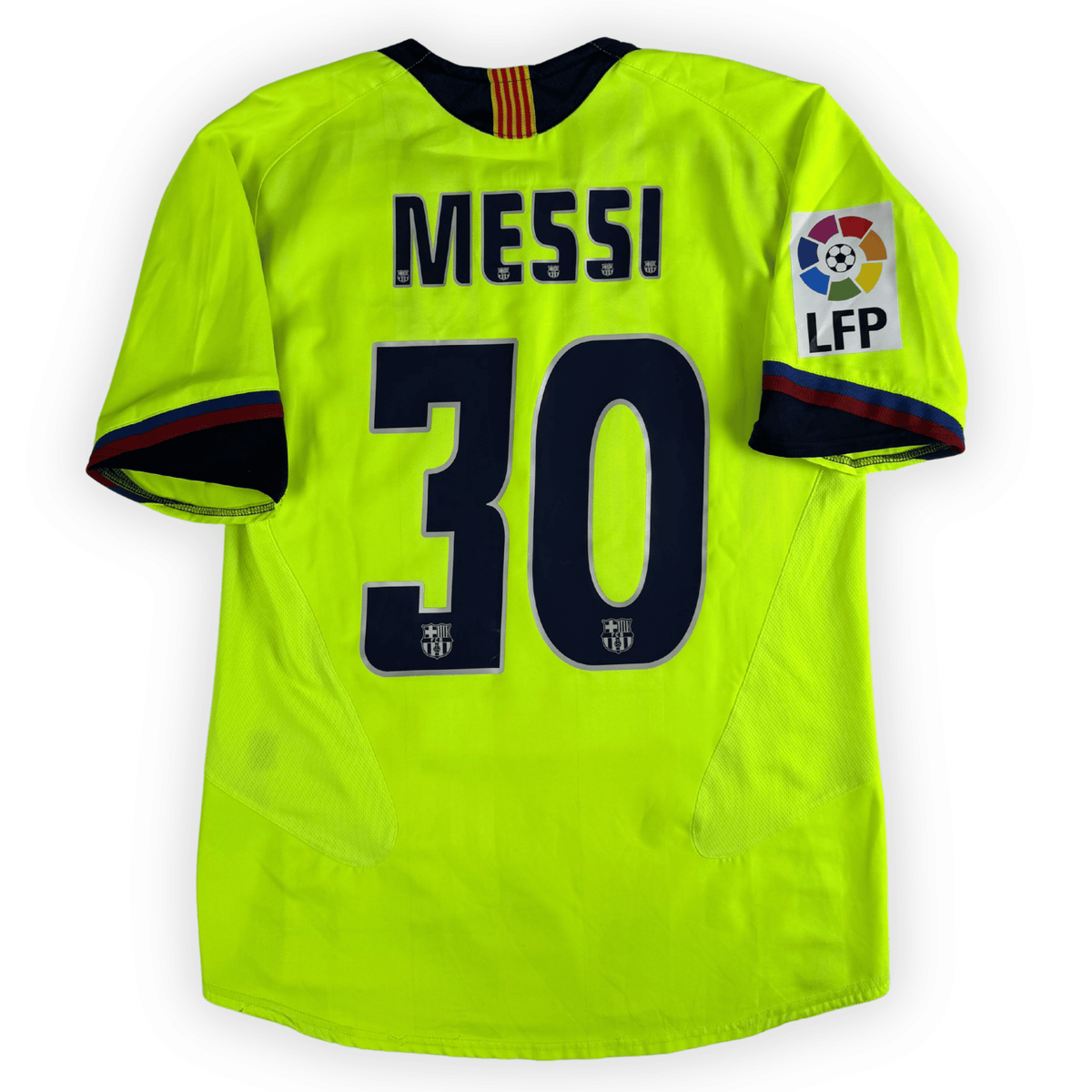 2005-06 FC Barcelona La Liga Third Shirt Messi #30 - (S) product image 1, provided for visual reference and product detail