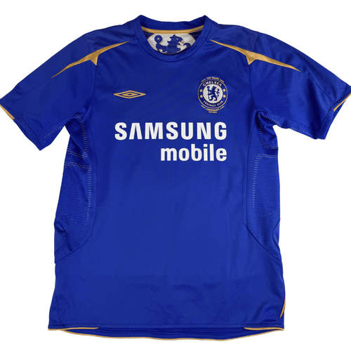 2005 Chelsea Home Centenary Shirt Lampard #8 - (M) product image 1, provided for visual reference and product detail review