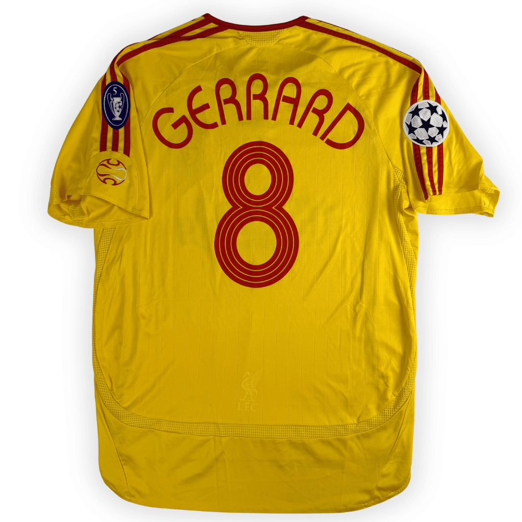 2006-07 Liverpool Away Ucl Away Shirt Gerrard #8 - (M) product image 1, provided for visual reference and product detail