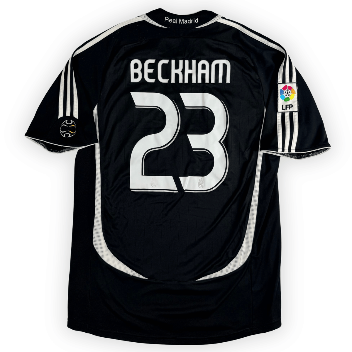 2006-07 Real Madrid La Liga Away Shirt Beckham #23 - (M) product image 1, provided for visual reference and product detail