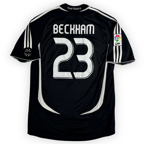 2006-07 Real Madrid La Liga Away Shirt Beckham #23 - (M) product image 1, provided for visual reference and product detail
