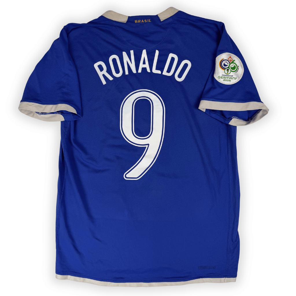 2006 Brasil World Cup Away Shirt Ronaldo #9 - (M) product image 1, provided for visual reference and product detail review