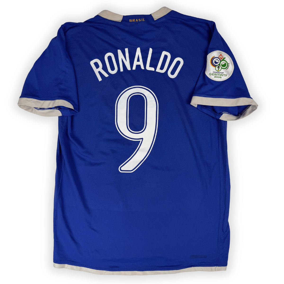 2006 Brasil World Cup Away Shirt Ronaldo #9 - (M) product image 1, provided for visual reference and product detail review
