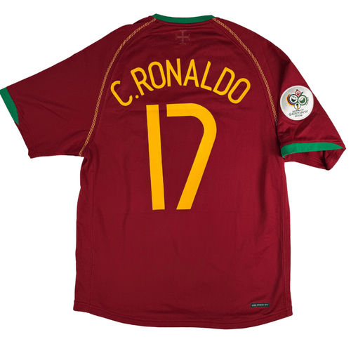 2006 Portugal World Cup Home Shirt Ronaldo #17 - (S) product image 2, provided for visual reference and product detail review