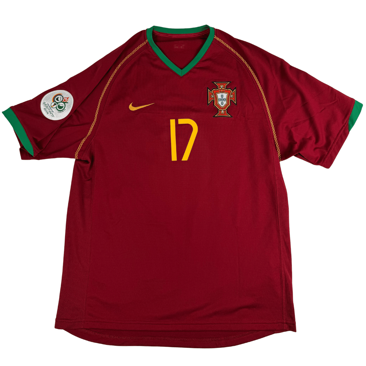 2006 Portugal World Cup Home Shirt Ronaldo #17 - (S) product image 1, provided for visual reference and product detail review