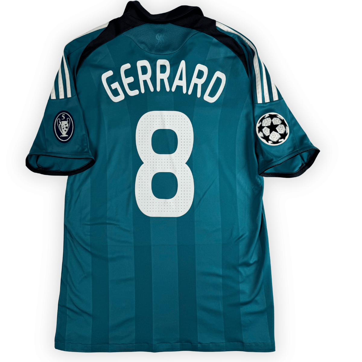 2008-09 Liverpool Ucl Third Shirt Gerrard #8 - (M) product image 1, provided for visual reference and product detail review