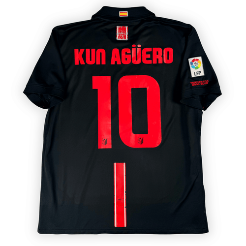 2009-2010 Atletico Madrid La Liga Away Shirt Kun Aguero #10 - (L) product image 1, provided for visual reference and product