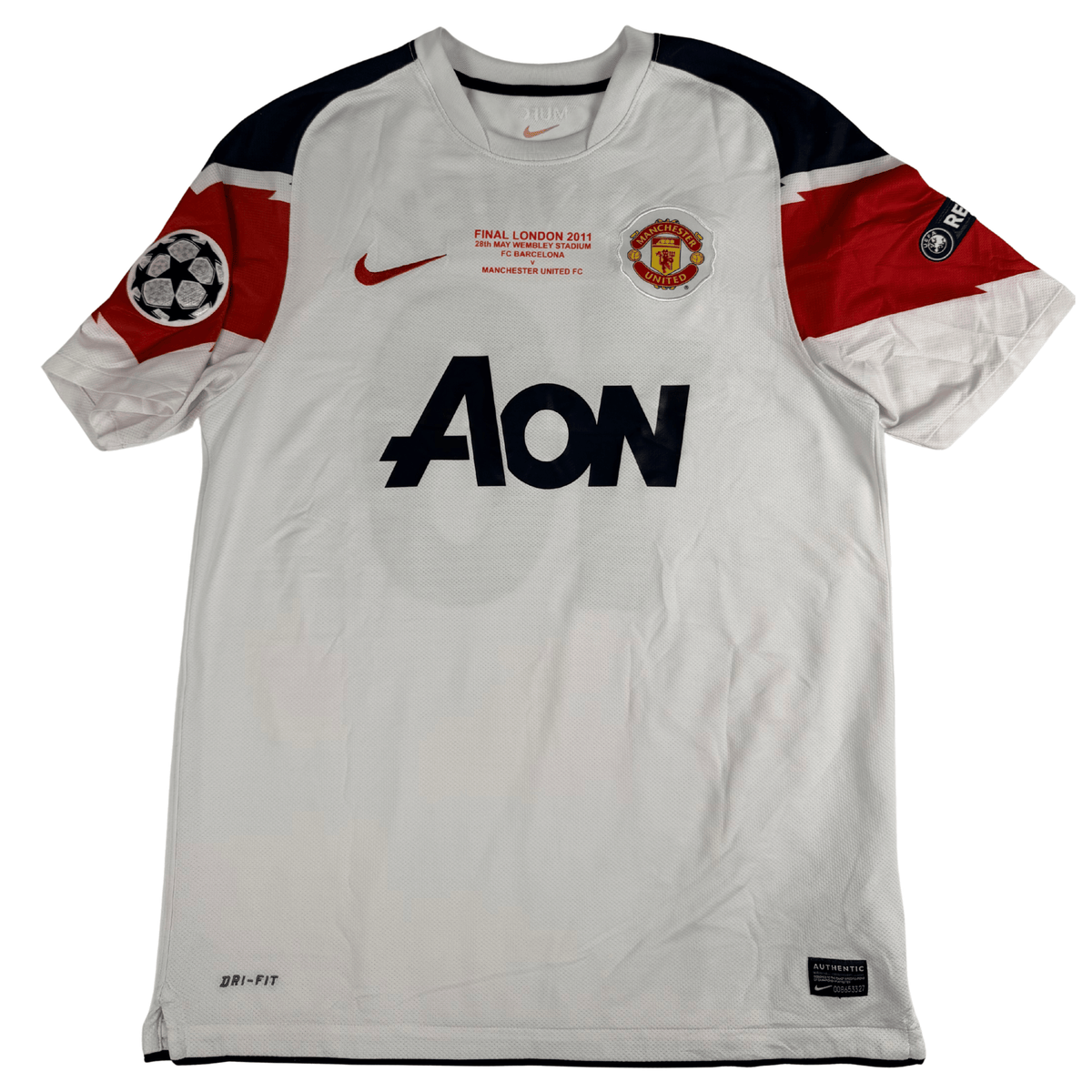 2010-2011 Manchester United Ucl Away Final Shirt Rooney #10 - (M) product image 1, provided for visual reference and product