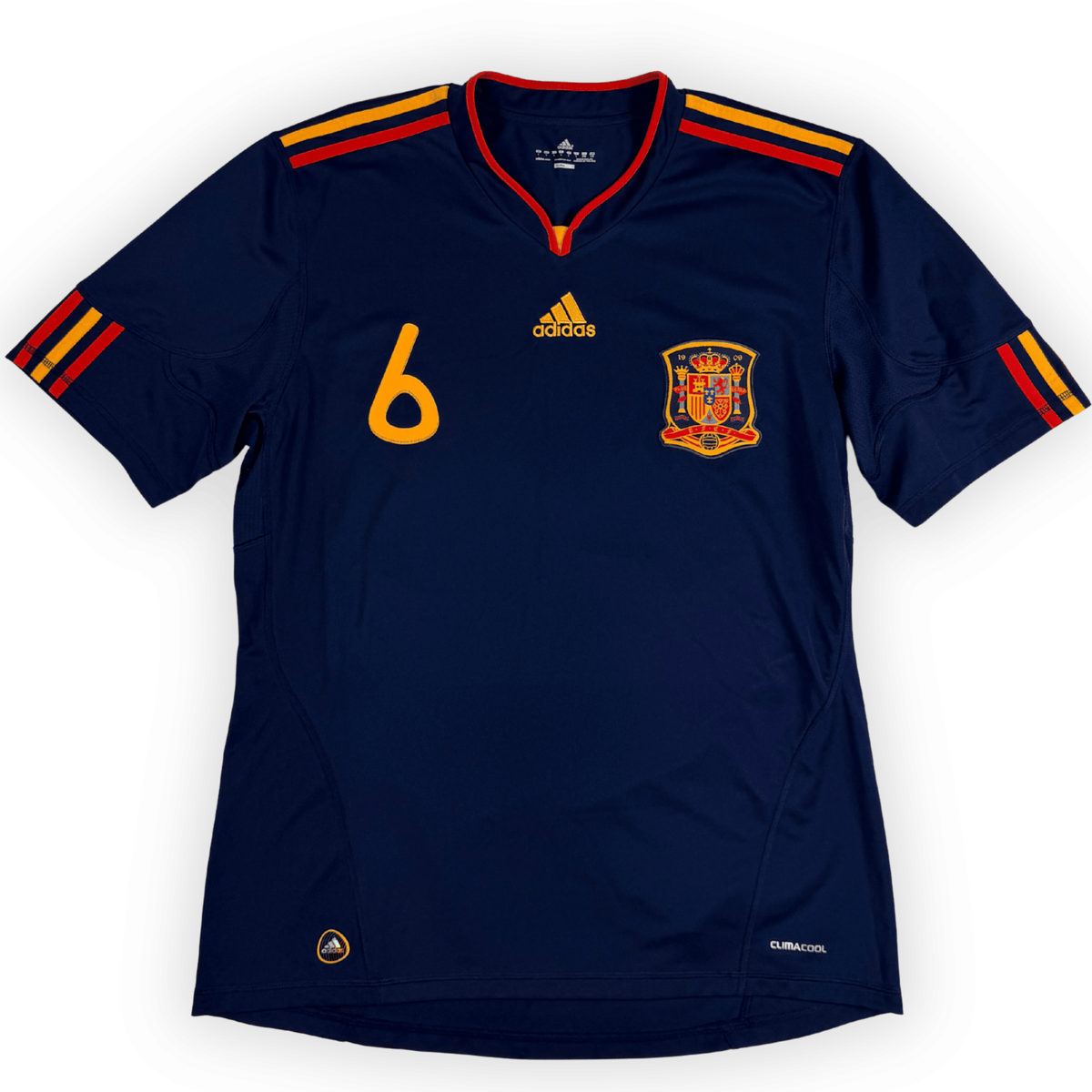 2010 Spain Away Shirt Iniesta #6 - (L) product image 2, provided for visual reference and product detail review
