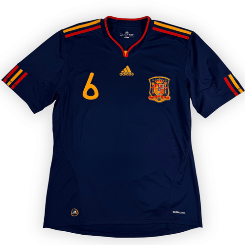 2010 Spain Away Shirt Iniesta #6 - (L) product image 2, provided for visual reference and product detail review