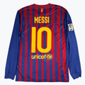 2011-2012 FC Barcelona La Liga Home L/S Shirt Messi #10 - (M) product image 1, provided for visual reference and product