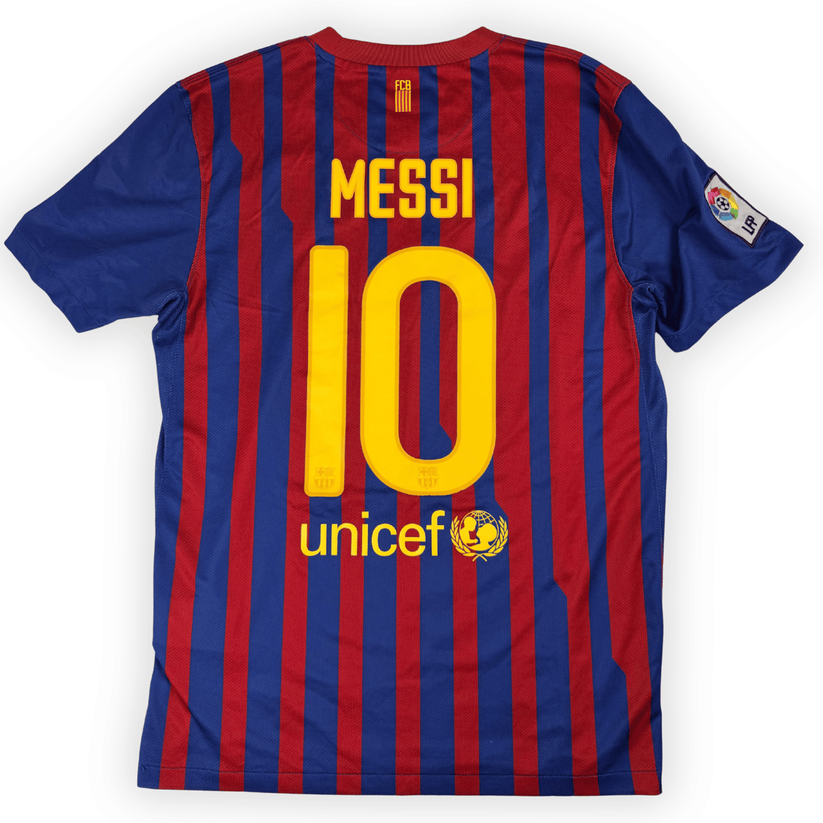 2011-2012 FC Barcelona La Liga Home Shirt Messi #10 - (M) product image 1, provided for visual reference and product detail