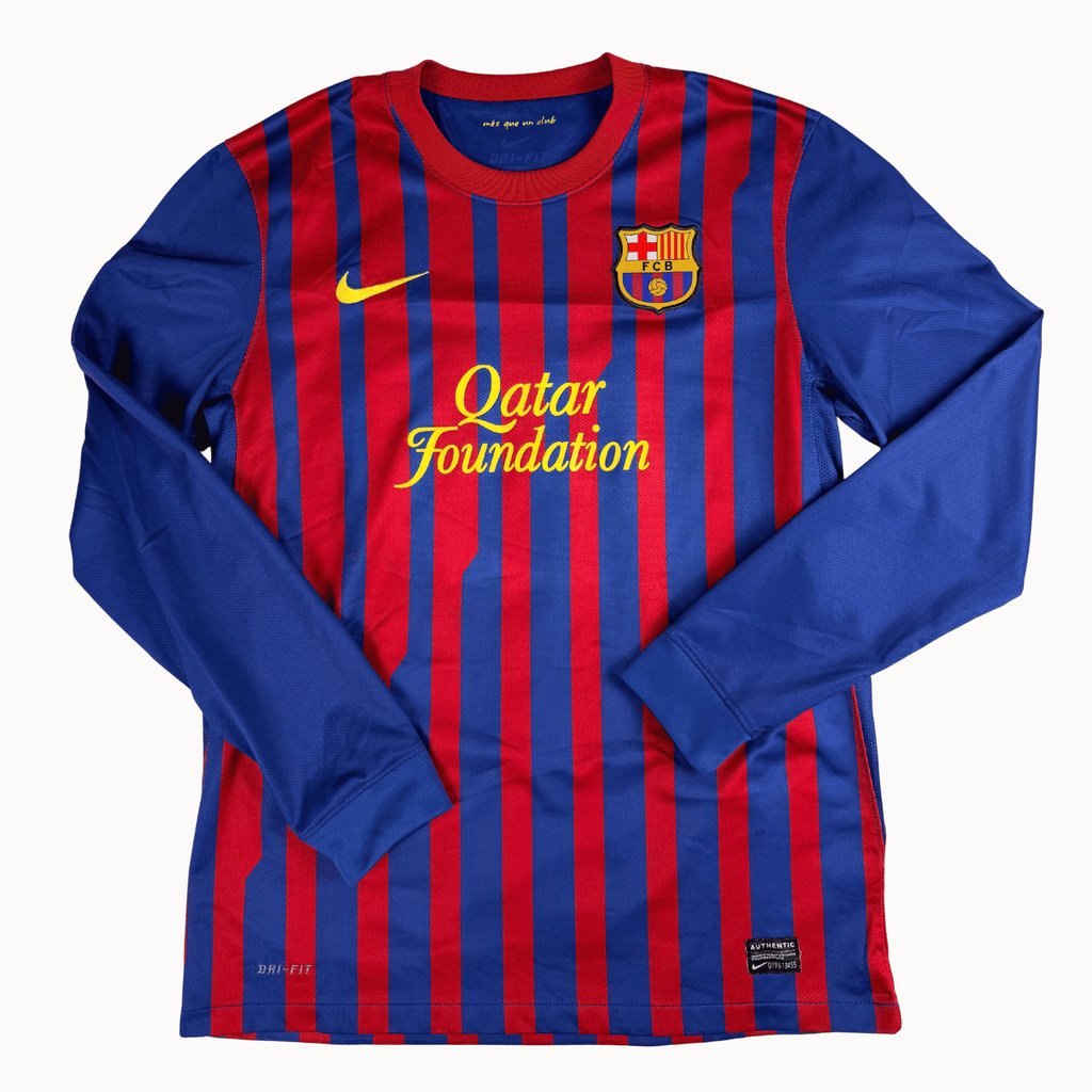 2011-2012 FC Barcelona La Liga Home L/S Shirt Messi #10 - (M) product image 2, provided for visual reference and product