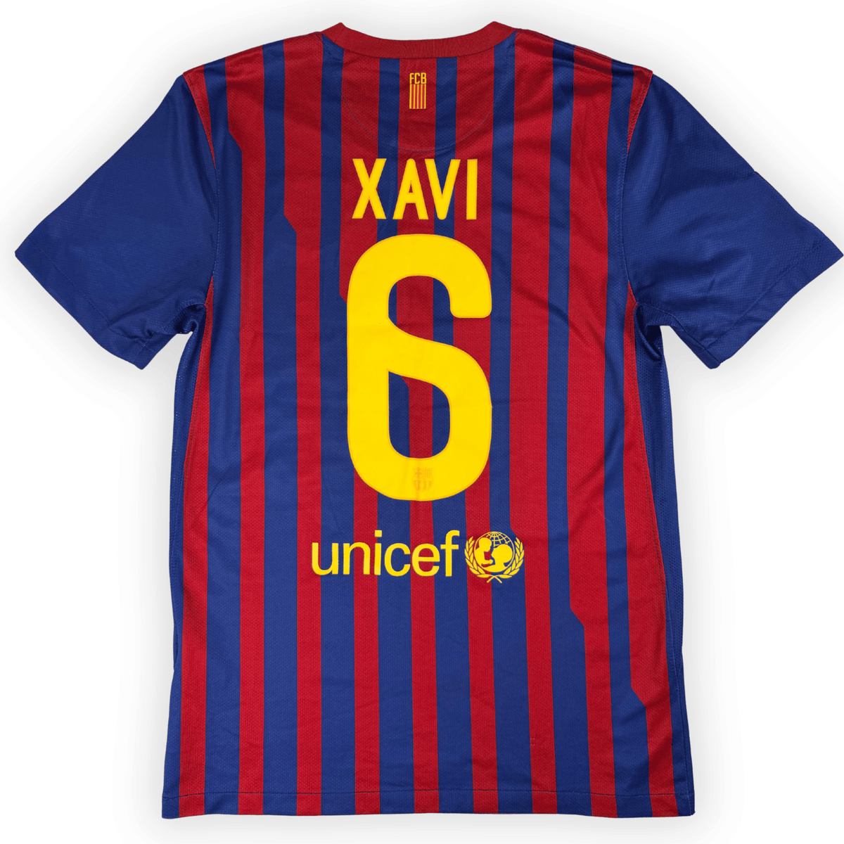 2011-2012 FC Barcelona La Liga Home Shirt Xavi #6 - (S) product image 1, provided for visual reference and product detail