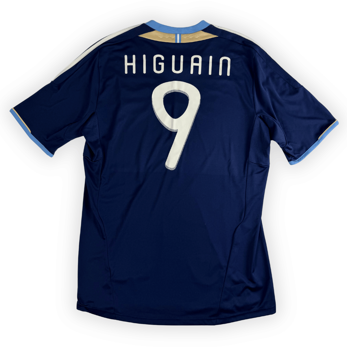 2011 Argentina Away Shirt Higuain #9 - (L) product image 1, provided for visual reference and product detail review