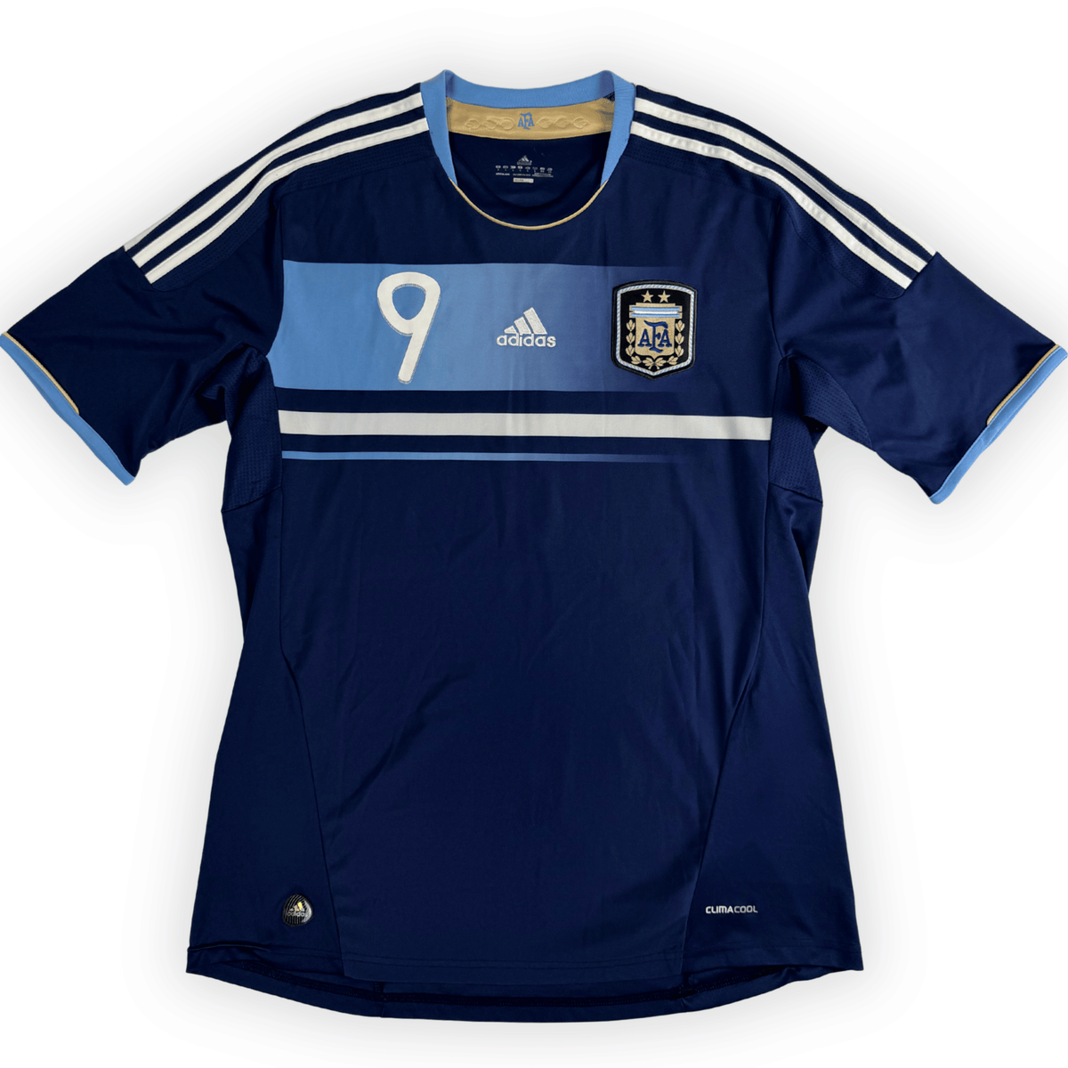 2011 Argentina Away Shirt Higuain #9 - (L) product image 2, provided for visual reference and product detail review