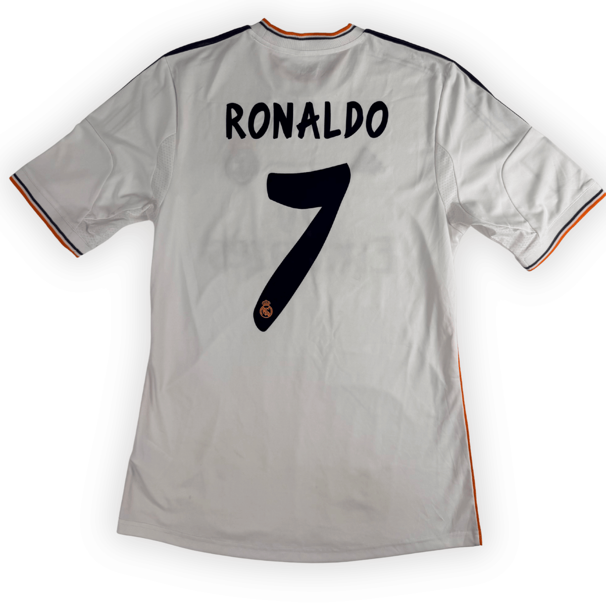 2013-14 Real Madrid La Liga Home Shirt Ronaldo #7 - (M) product image 1, provided for visual reference and product detail