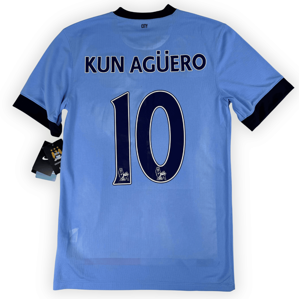 2014-15 Manchester City Home Shirt Aguero #10 - (S) product image 1, provided for visual reference and product detail review