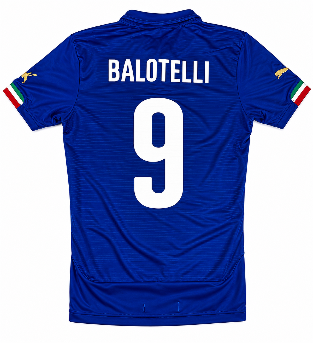 2014-2015 Italy Home Shirt Balotelli #9 - (S) product image 2, provided for visual reference and product detail review