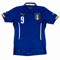 2014-2015 Italy Home Shirt Balotelli #9 - (S) product image 1, provided for visual reference and product detail review