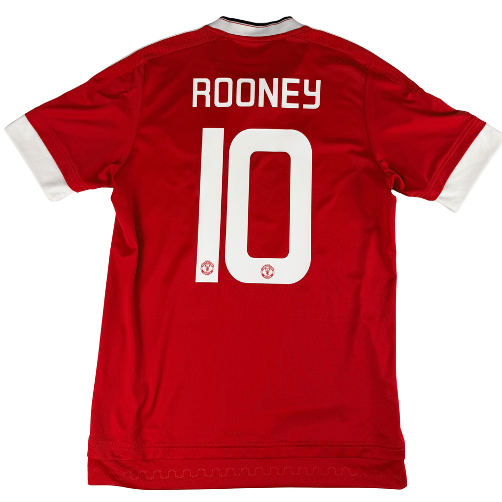 2015-16 Manchester United Home Shirt Rooney #10 - (S) product image 1, provided for visual reference and product detail