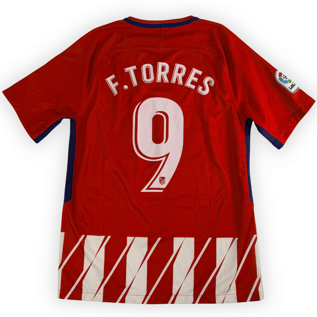 2017-18 Atletico Madrid La Liga Home Shirt Torres #9 - (M) product image 1, provided for visual reference and product detail